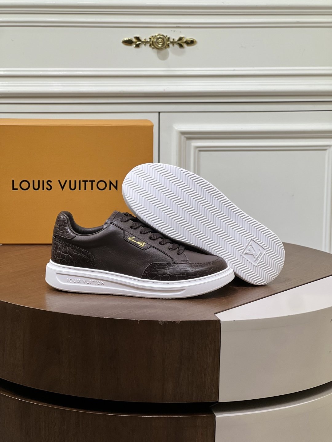 Louis Vuitton Black Low-Top Sneakers