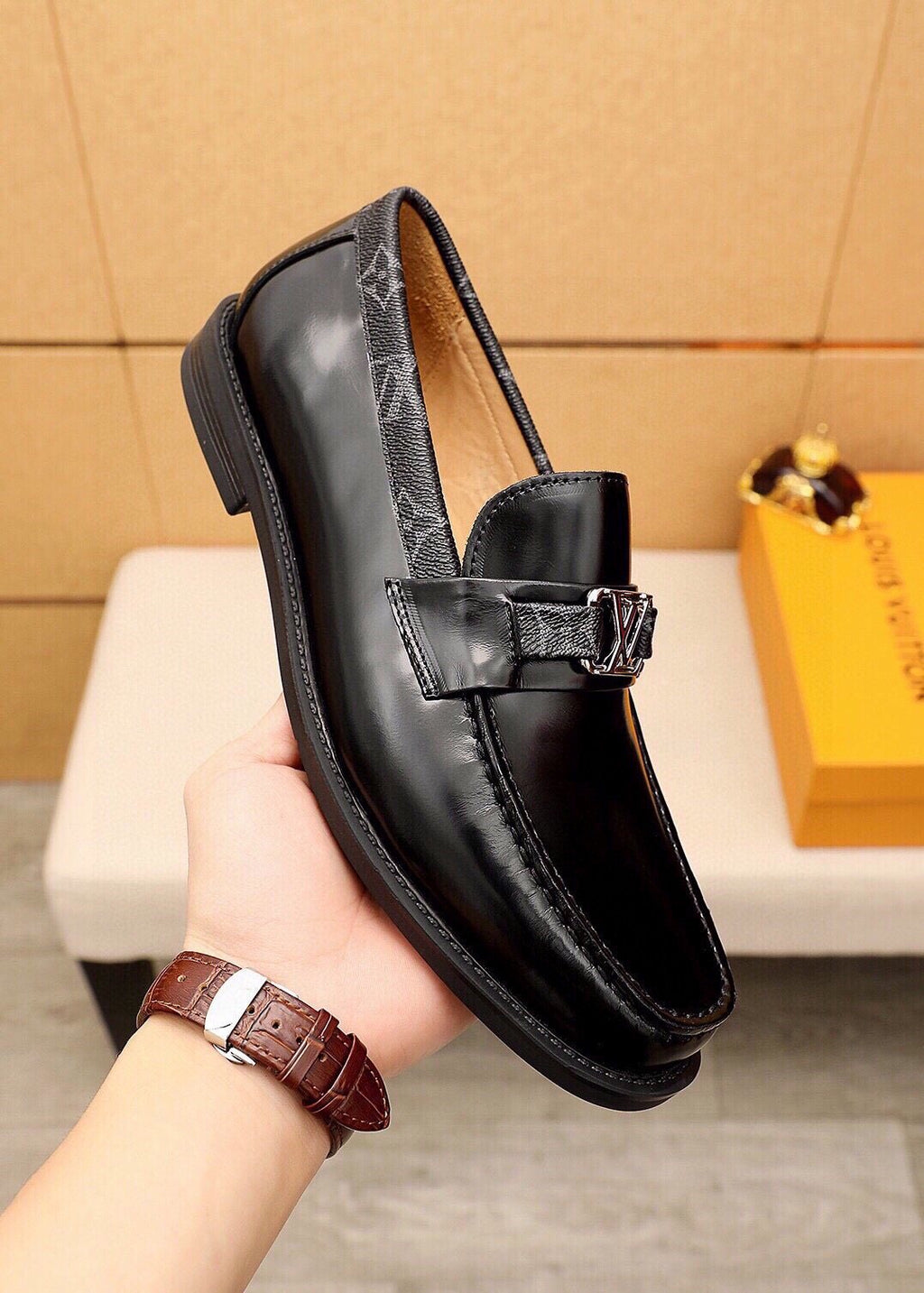 Louis Vuitton Moc-Toe Hardware Loafers